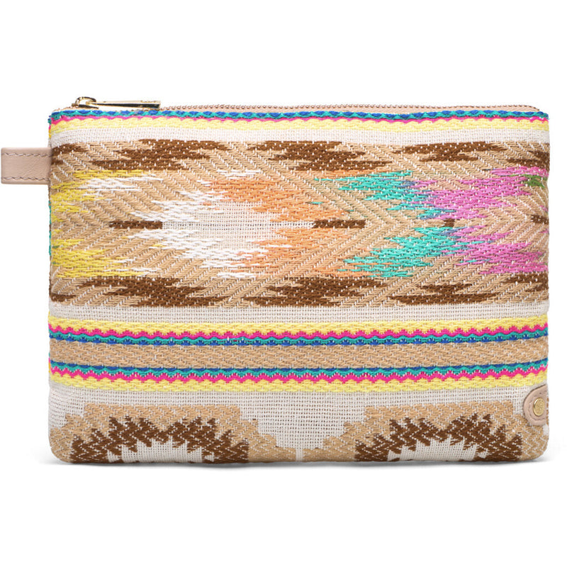 DEPECHE Clutch i smuk print Clutch 011 Sand