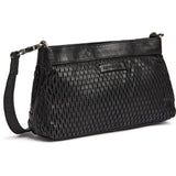 DEPECHE Clutch skindtaske med perforeret mønster Small bag / Clutch 099 Black