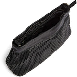 DEPECHE Clutch skindtaske med perforeret mønster Small bag / Clutch 099 Black