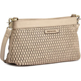DEPECHE Clutch skindtaske med perforeret mønster Small bag / Clutch 177 Cream