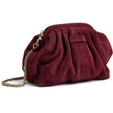 DEPECHE Clutch taske i blødt ruskind Clutch 305 Ox Blood