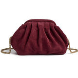 DEPECHE Clutch taske i blødt ruskind Clutch 305 Ox Blood