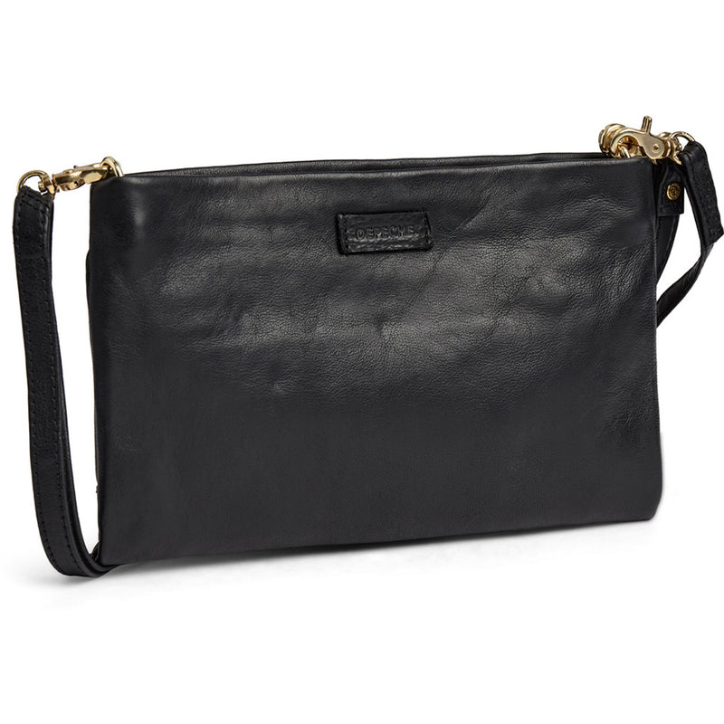 DEPECHE Clutch taske i skind med nitter Clutch 099 Black (Nero)