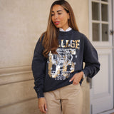 Depeche Clothing Cool Joanne sweatshirt Sweat 282 Grey Melange