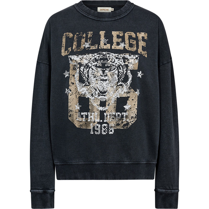 Depeche Clothing Cool Joanne sweatshirt Sweat 282 Grey Melange