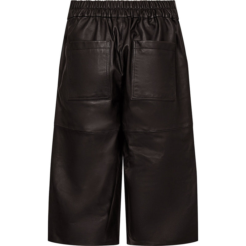 Depeche leather wear Cool bermuda shorts i eksklusiv skindkvalitet (HW) Shorts 008 Chocolate