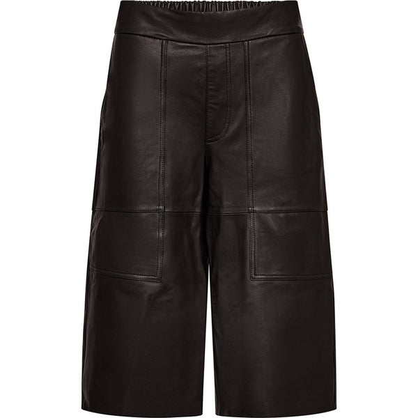 Depeche leather wear Cool bermuda shorts i eksklusiv skindkvalitet (HW) Shorts 008 Chocolate