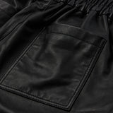 Depeche leather wear Cool bermuda shorts i eksklusiv skindkvalitet (HW) Shorts 099 Black (Nero)