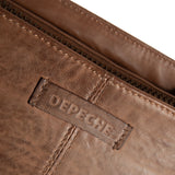 DEPECHE Cool crossbody taske i kvalitetslæder Cross over 173 Chestnut