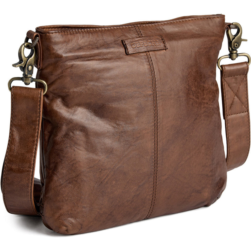 DEPECHE Cool crossbody taske i kvalitetslæder Cross over 221 Chesterfield