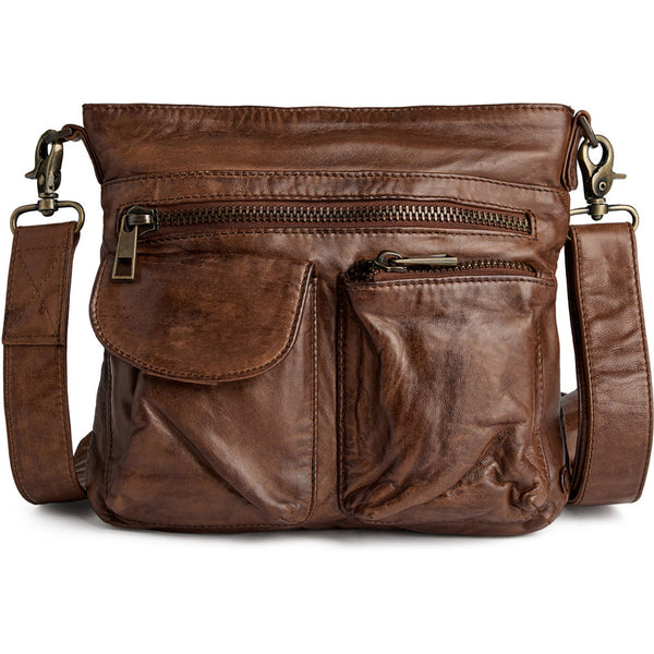 DEPECHE Cool crossbody taske i kvalitetslæder Cross over 221 Chesterfield
