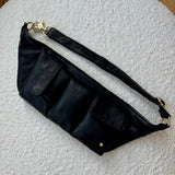 DEPECHE Cool læder bumbag med lomme detaljer Bumbag 099 Black (Nero)