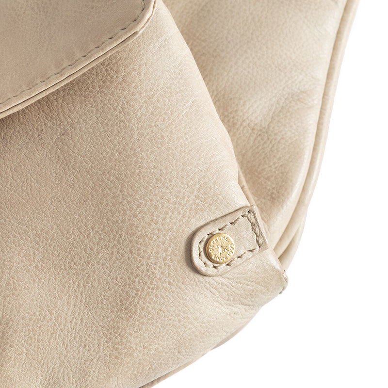 DEPECHE Cool læder bumbag med lomme detaljer Bumbag 228 Soft Sand