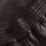 Depeche leather wear Cool loose fit Belle læderbukser i blød kvalitet Pants 008 Chocolate