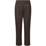 Depeche leather wear Cool loose fit Belle læderbukser i blød kvalitet Pants 008 Chocolate