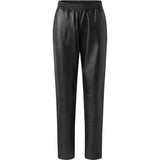 Depeche leather wear Cool loose fit Belle læderbukser i blød kvalitet Pants 099 Black (Nero)