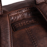 DEPECHE Cool rygsæk i blød skindkvalitet Backpack 068 Winter brown