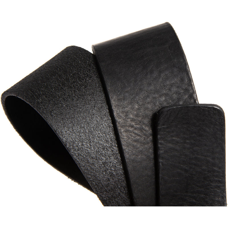 DEPECHE Cool talje læderbælte med rå detaljer Belts 098 Silver