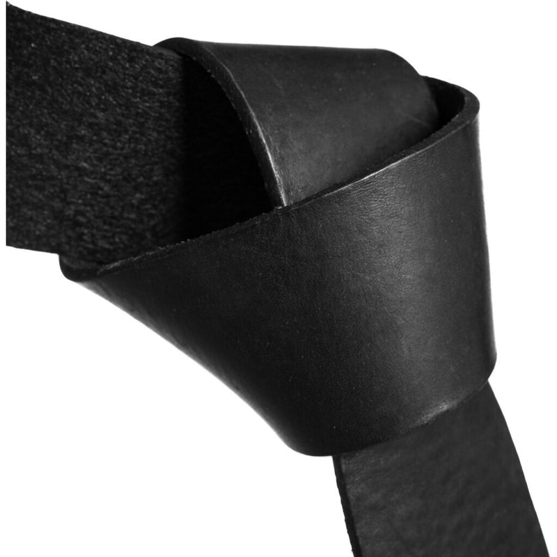 DEPECHE Cool talje læderbælte med rå detaljer Belts 098 Silver