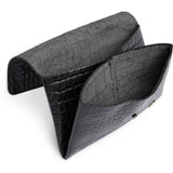 DEPECHE Croco kreditkortholder i kalveskind Purse / Credit card holder 343 Black croco