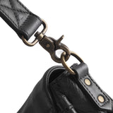 DEPECHE Crossbody taske dekoreret med fine kantsyninger Cross over 099 Black (Nero)