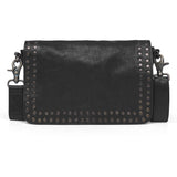 DEPECHE Crossbody taske dekoreret med nitter Cross over 099 Black (Nero)