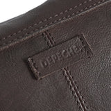 DEPECHE Crossbody taske dekoreret med nitter Cross over 248 Vintage Brown
