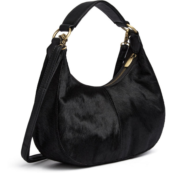 DEPECHE Crossover i hair-on kalveskind Cross over 095 Jet Black