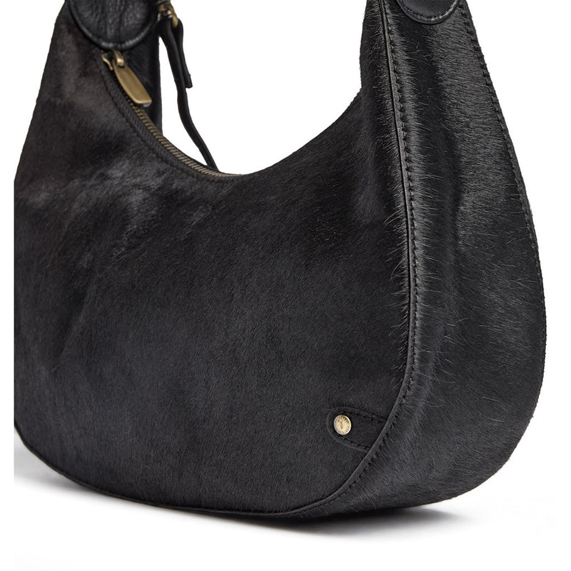 DEPECHE Crossover i hair-on kalveskind Cross over 095 Jet Black