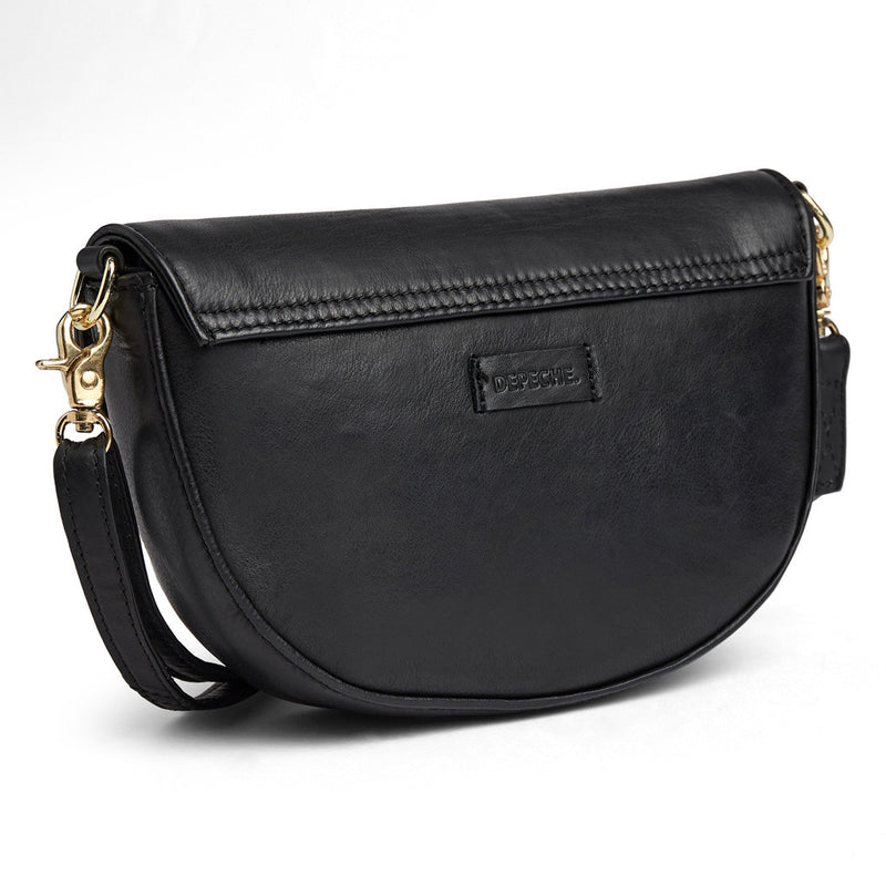 DEPECHE Crossover taske i kalveskind med rose Cross over