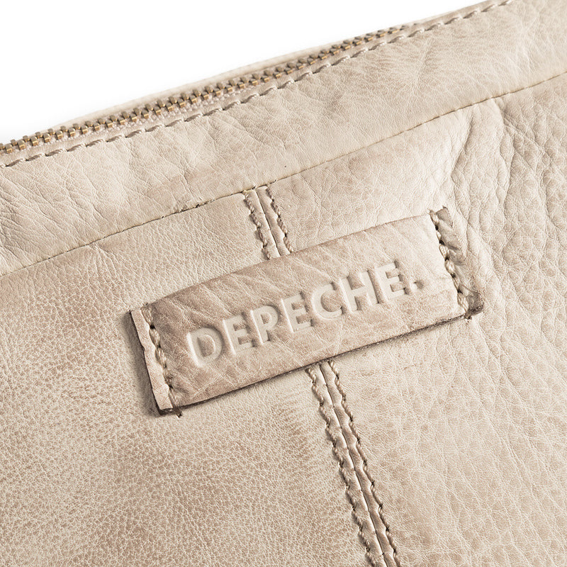 DEPECHE Crossover taske i silkeblød skindkvalitet Cross over 228 Soft Sand