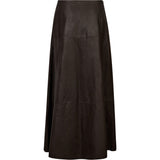 Depeche leather wear Dariana lang skindnederdel Skirt 015 Brown