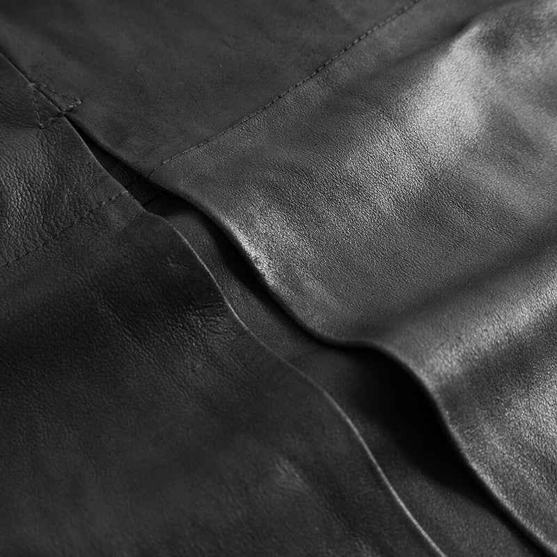 Depeche leather wear Dariana lang skindnederdel Skirts 099 Black (Nero)