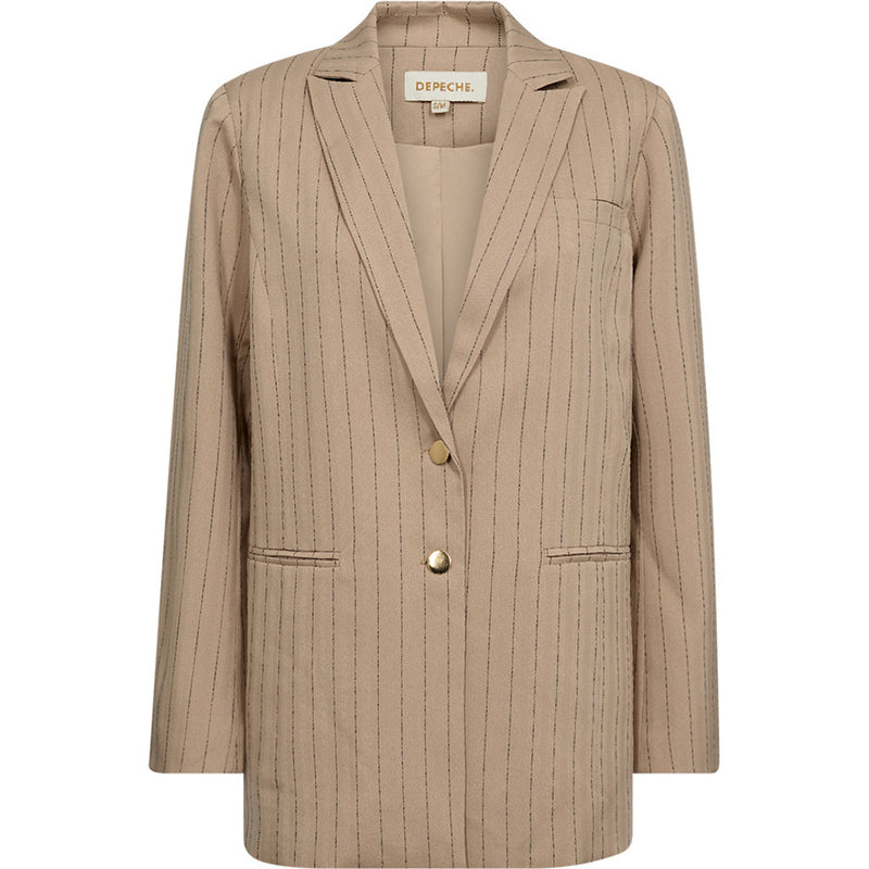 Depeche Clothing Dolia blazer Blazer 287 Cream Pin Stripe