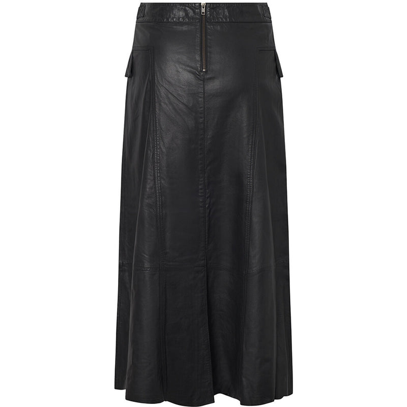 Depeche leather wear Drea A-formet nederdel (RW) Skirts 099 Black (Nero)