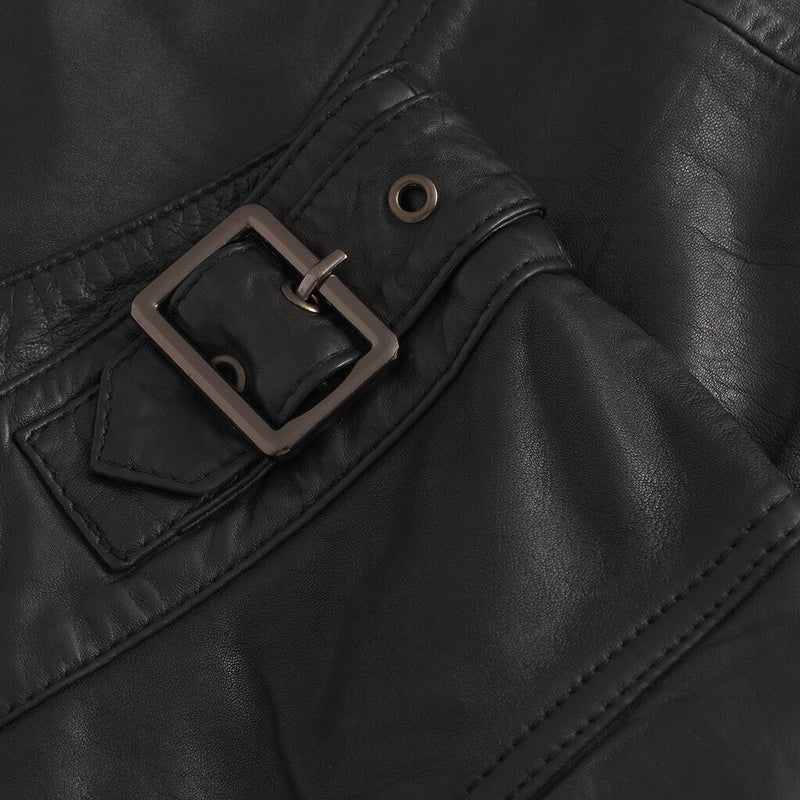 Depeche leather wear Drea A-formet nederdel (RW) Skirts 099 Black (Nero)