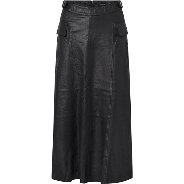 Depeche leather wear Drea A-formet nederdel (RW) Skirts 099 Black (Nero)