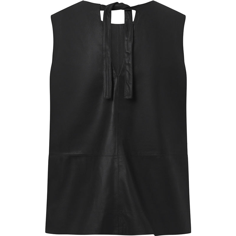 Depeche leather wear Eksklusiv Beth skindtop Tops 099 Black (Nero)