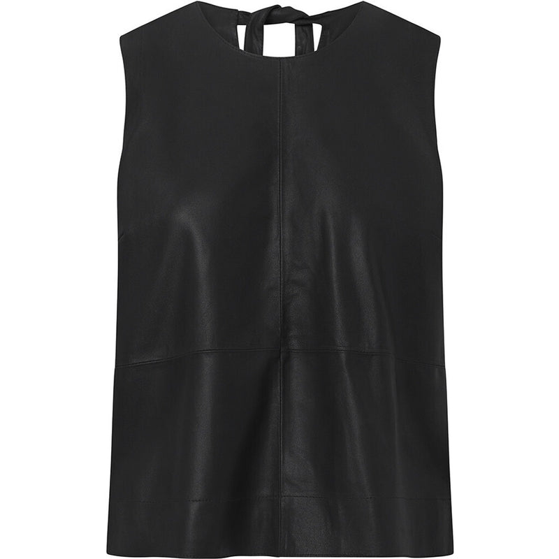 Depeche leather wear Eksklusiv Beth skindtop Tops 099 Black (Nero)