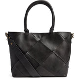 DEPECHE Eksklusiv håndflettet skuldertaske Shoulderbag / Handbag 099 Black (Nero)