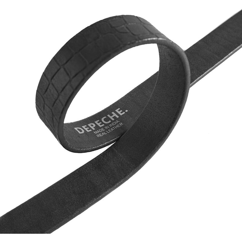 DEPECHE Eksklusivt bælte Belts 099 Black (Nero)