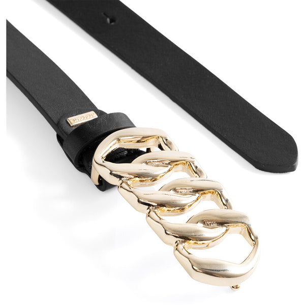 DEPECHE Elegant læderbælte i en dejlig og blød kvalitet Belts 099 Black (Nero)