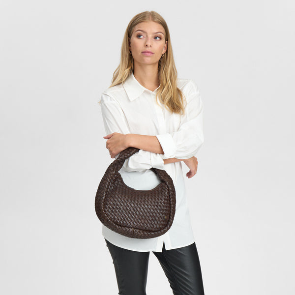 DEPECHE Elegant skuldertaske Shoulderbag / Handbag 161 Dark brown