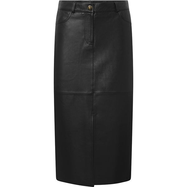 Depeche leather wear Elegant underknee Evi pencil lædernederdel Skirts