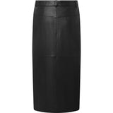 Depeche leather wear Elegant underknee Evi pencil lædernederdel Skirts