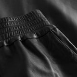 Depeche leather wear Everlyn skindnederdel med elastik i taljen Skirts 099 Black (Nero)