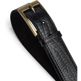 DEPECHE Fashion Favourites croco bælte i skind Belt 343 Black croco