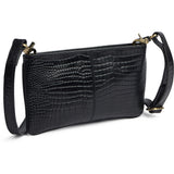 DEPECHE Fashion Favourites croco clutch i skind Clutch 343 Black croco