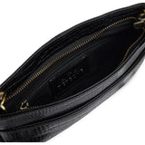 DEPECHE Fashion Favourites croco clutch i skind Clutch 343 Black croco