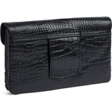 DEPECHE Fashion Favourites croco pung i skind Purse / Credit card holder 343 Black croco